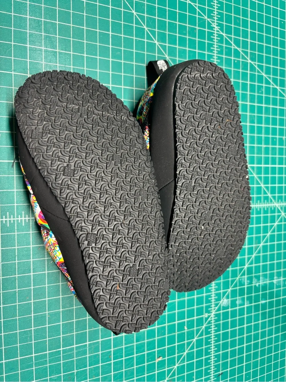 The North Face Kids' Multicolor Quilted Slip-On Shoes mule slippers camping